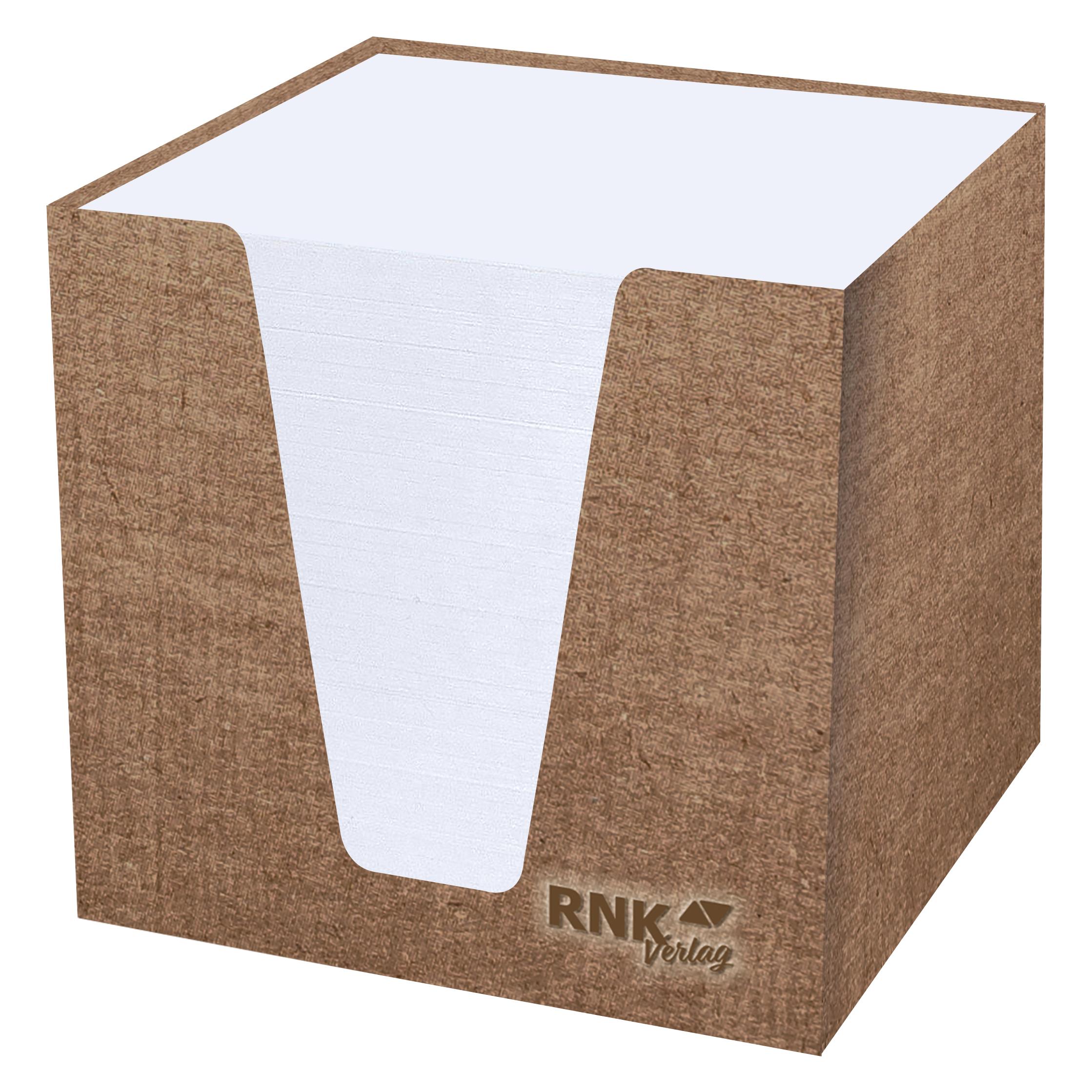 Rnk Verlag Zettelbox Eco weiss inkl. ca. 900 Notizzettel weiss (92 x 92 mm) (46783)