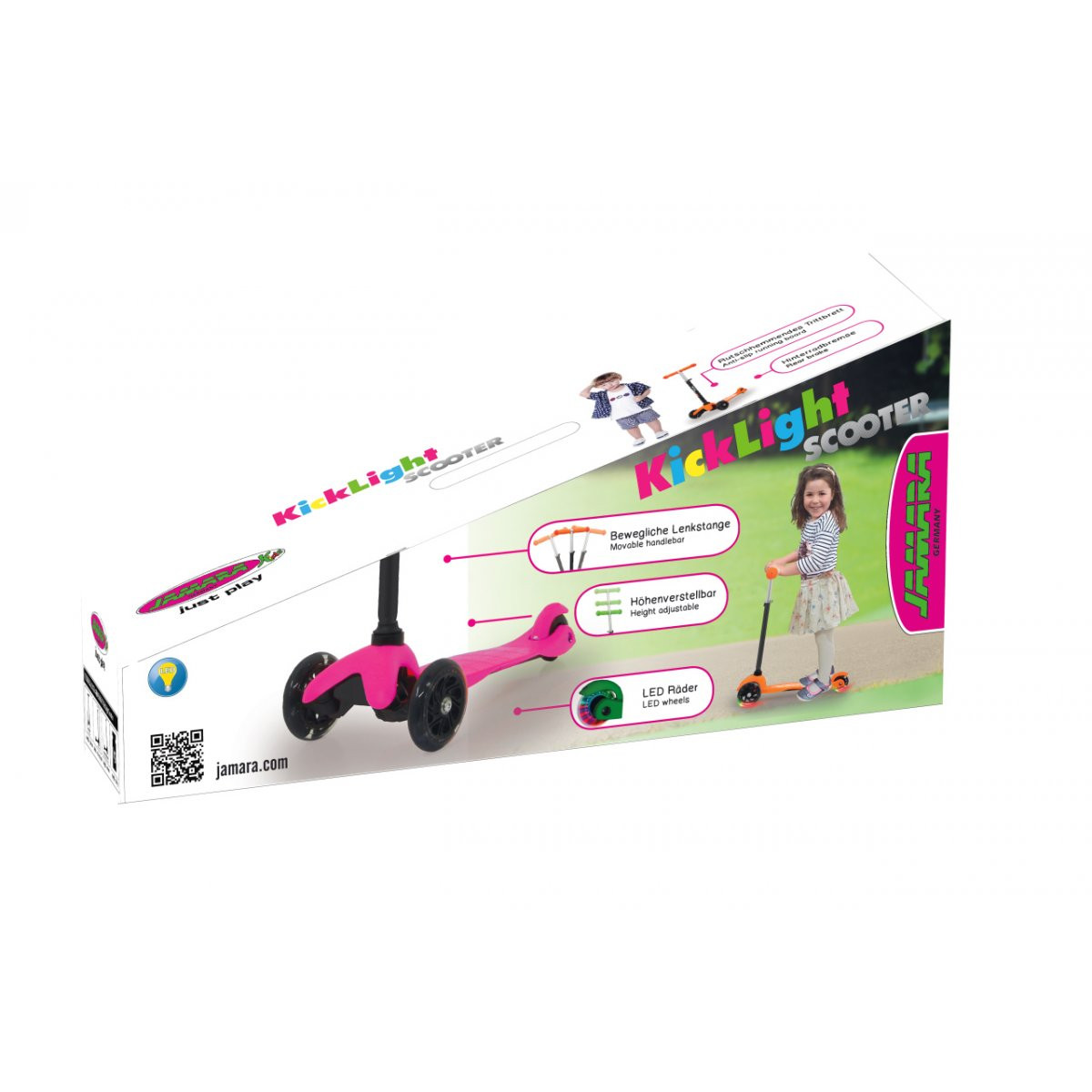 Jamara Germany KickLight scooter, groen