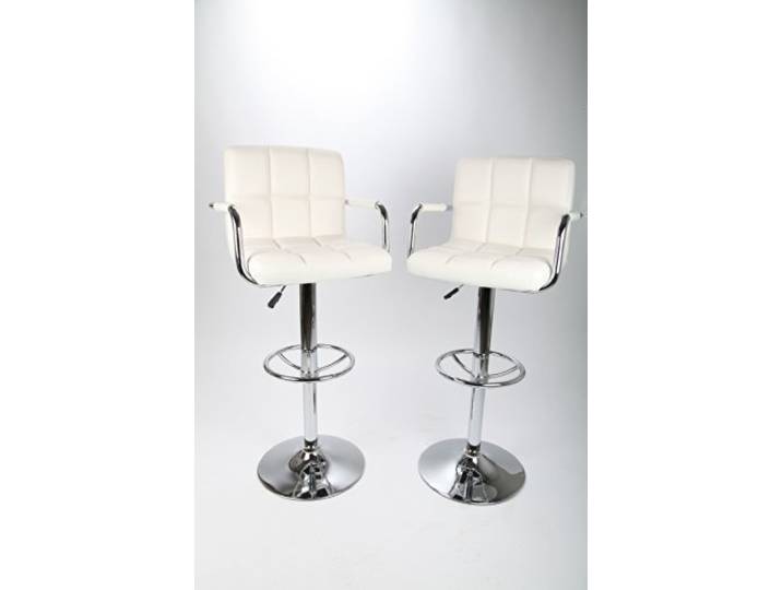 point home Barhocker Barstuhl Designstuhl Barsessel 2 Stück weiß Chrom