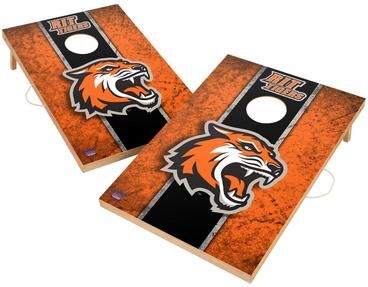 Skip's Garage Vintage Rochester Institute of Technology Tigers Regulation 2x4 Cornhole Set