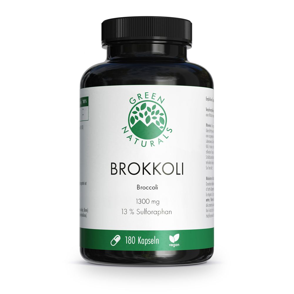 Green Naturals Brokkoli+13% Sulforaphan vegan Kps. 180 St Kapseln