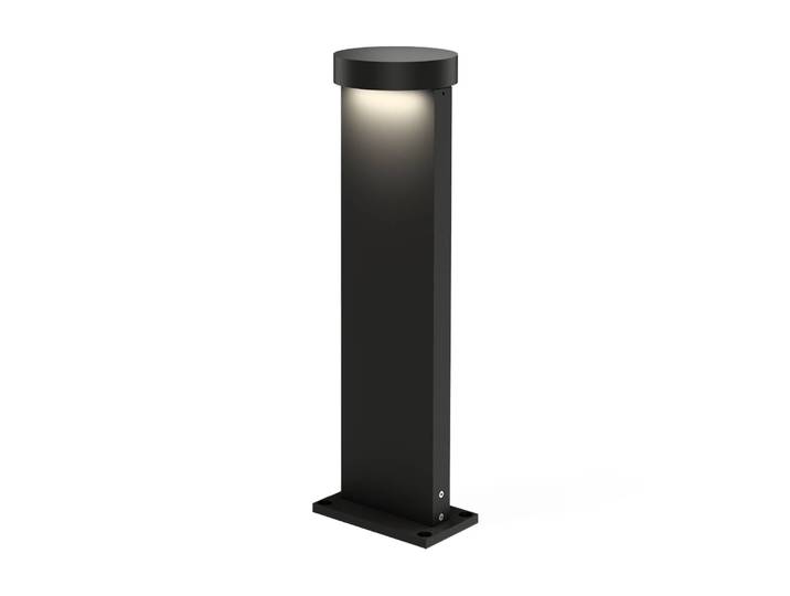 Wever & Ducré Lighting LED Sockelleuchte Palos Round 2.0, dimmbar, schwarz, Aluminium, Modern, LED Außenleuchte