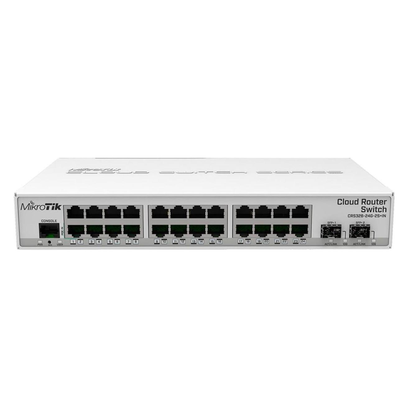 MikroTik Switch CRS326-24G-2S+IN 26 Port (26 Ports) (CRS326-24G-2S+IN)