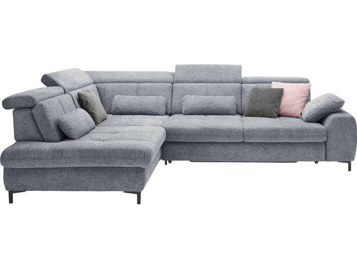 set one by Musterring Ecksofa SO 3400 Sitzhöhe 49cm, Sitztiefe verstellbar, B/T 317/220 cm, Kaltschaumpolsterung, Flachgewebe, whlw. mit Funktionen, Sitzhöhe 49