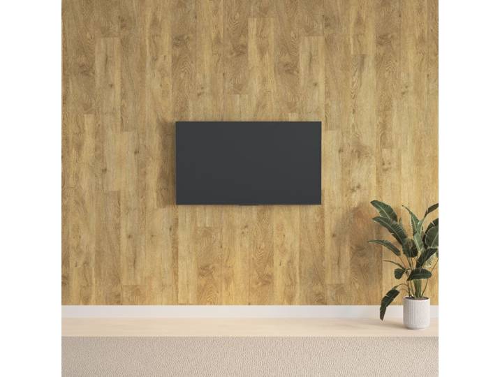 vidaXL Wandpaneele Holzoptik Braun PVC 2,06 m²