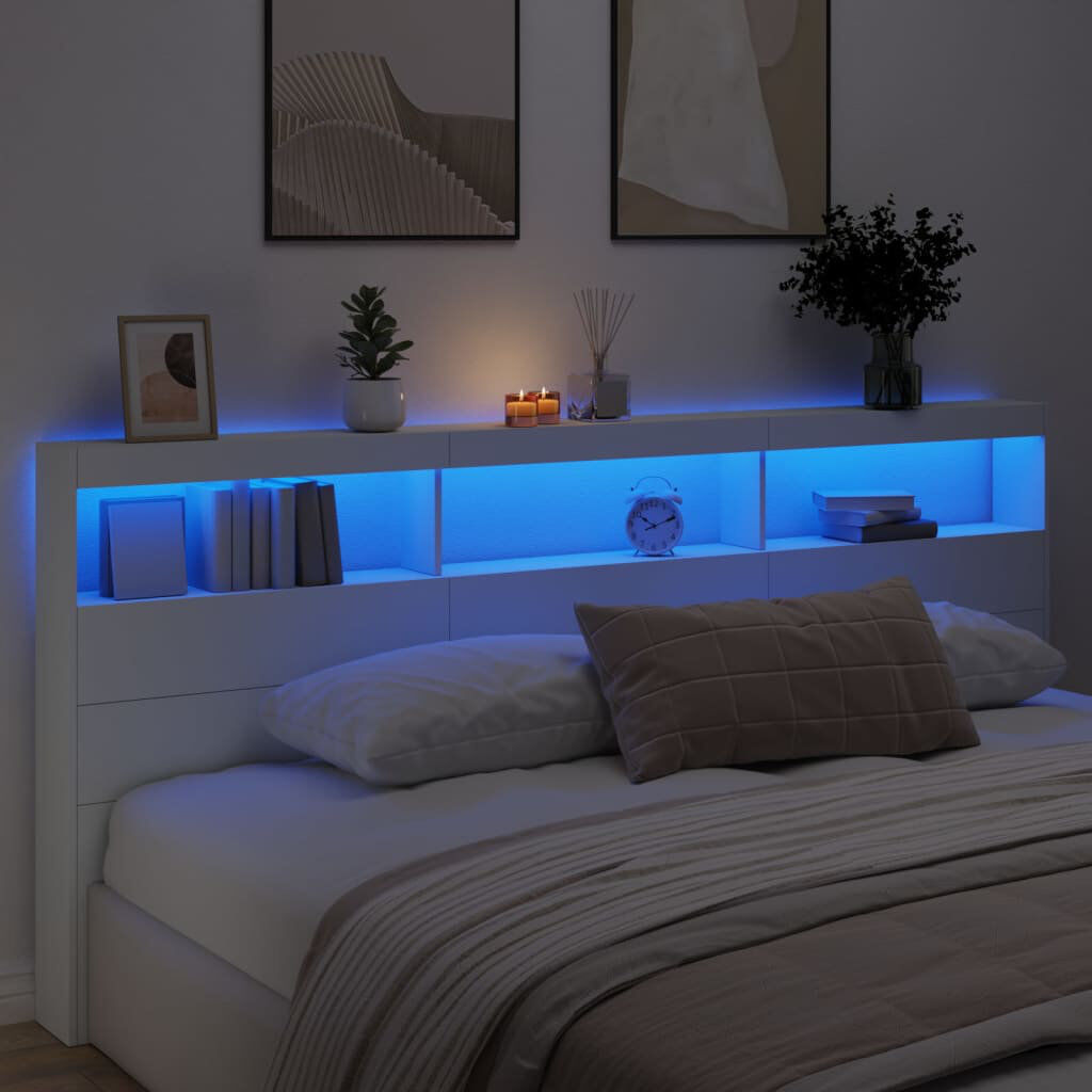 Metro Cedria Headboard White Size - 200 x 220 cm
