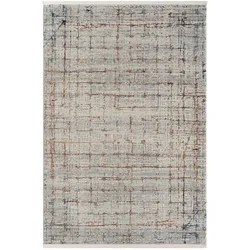 MyFlair Teppich Zoe, 160cm x 230cm, Farbe Hellgrau, rechteckig, Florhöhe 8mm