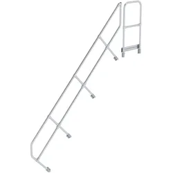 MUNK Handlauf für Treppe 45° mit Plattform, 11 Stufen