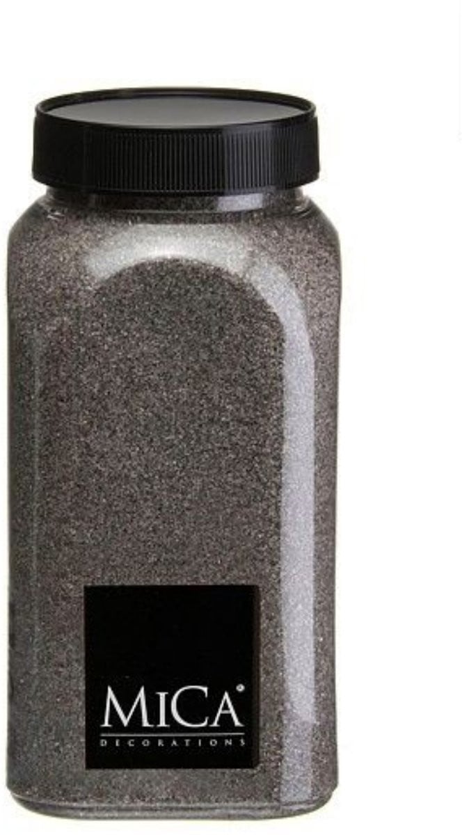 Mica Decorations Decoratie Zand Antraciet 650ml