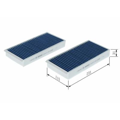 BOSCH Filter, Innenraumluft 0 986 628 644 für MINI BMW