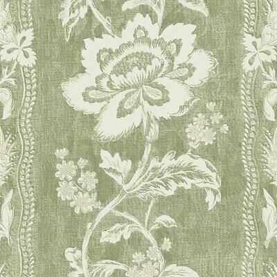 Stella Peel & Stick Wallpaper - Green - Ballard Designs