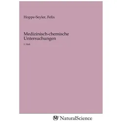 Medizinisch-chemische Untersuchungen, Fachbücher