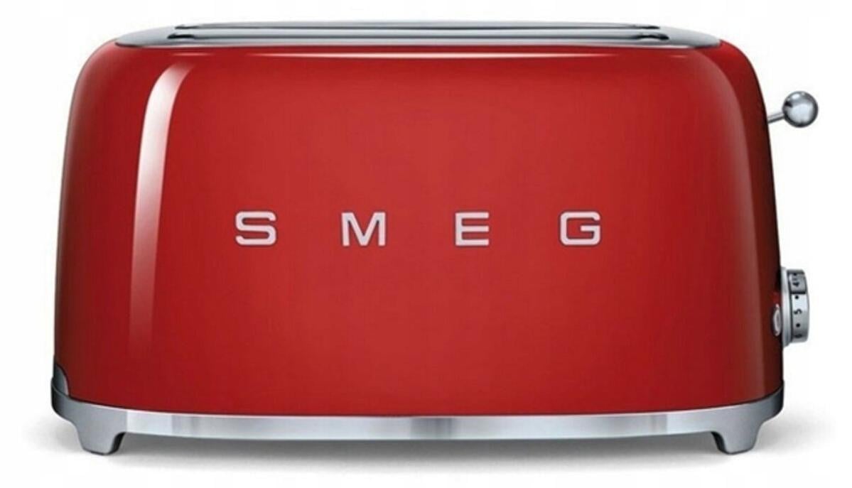 Smeg 4-sleufstoof Rood TSF02RDEU