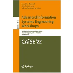 Advanced Information Systems Engineering Workshops, Fachbücher von Jelena Zdravkovic, Jennifer Horkoff