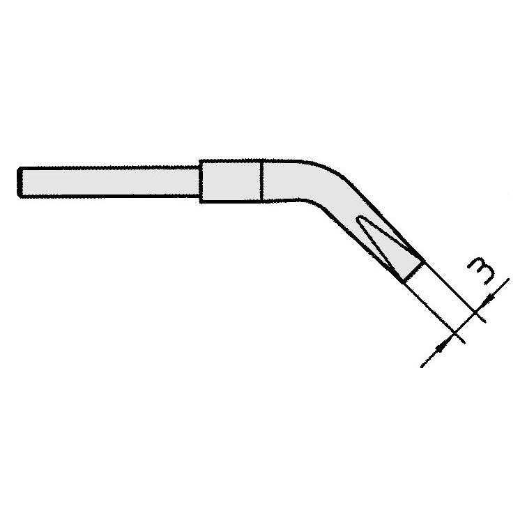 Weller Erem WTA 2 Spitzenset gebogen 45°, meisselförmig, 3 x 0,5 mm (Lötspitze) (T0054414699)