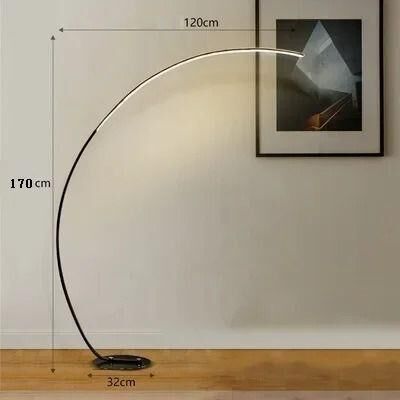 Uplift Picks Nordic RGB Arc Floor Lamp With App And Remote Control black with Remote Control