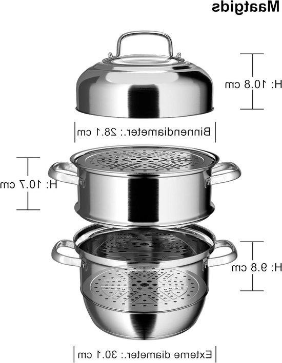 Vention Stoompan Zilver 30 cm