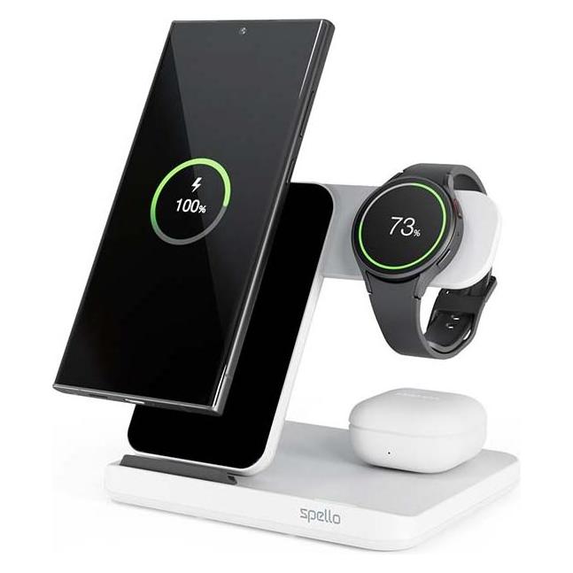 Spello 3in1 Wireless Charging Stand (15 W) (9915101100159)
