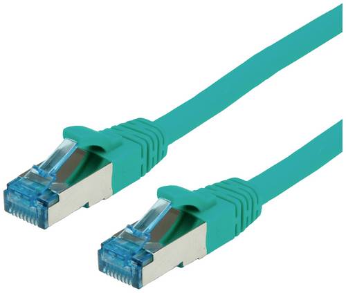 Value 21.99.1944 RJ45 Patchkabel CAT 6a S/FTP 0.30m Grün