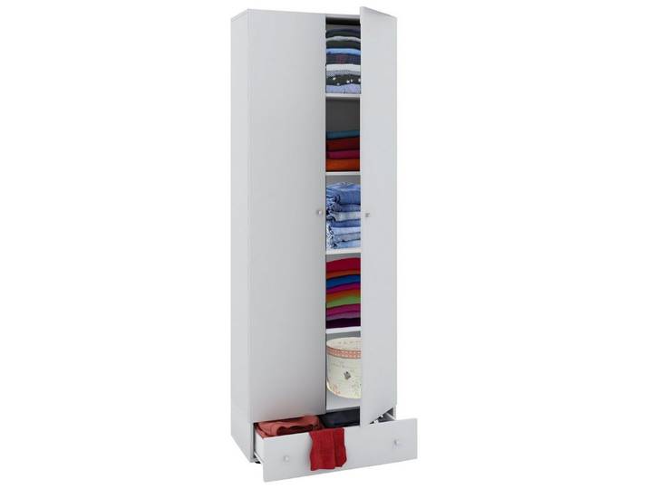 VCM Kleiderschrank Vandol B. 70 x T. 40 x H. 196 cm Platz für Kleidung und Textilien, Kinderzimmer, 5 Fächer, 1 Schubladen