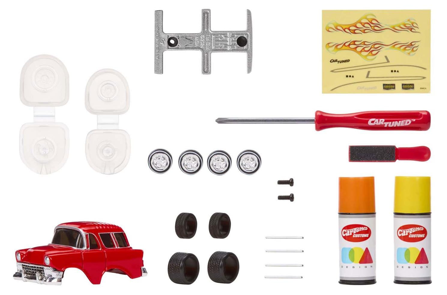 MGA Entertainment CarTuned Custom Model Kit 1956 Chevy Nomad Meerkleurig