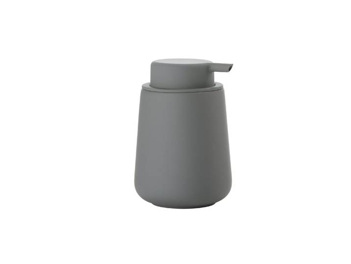 Seifenspender ZONE DENMARK Nova One 250 ml , grau, B:8cm H:11,5cm, Steinzeug, Dosierspender, Seifenspender