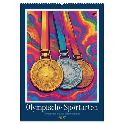 Olympische Sportarten (Wandkalender 2027 DIN A2 hoch), CALVENDO Monatskalender