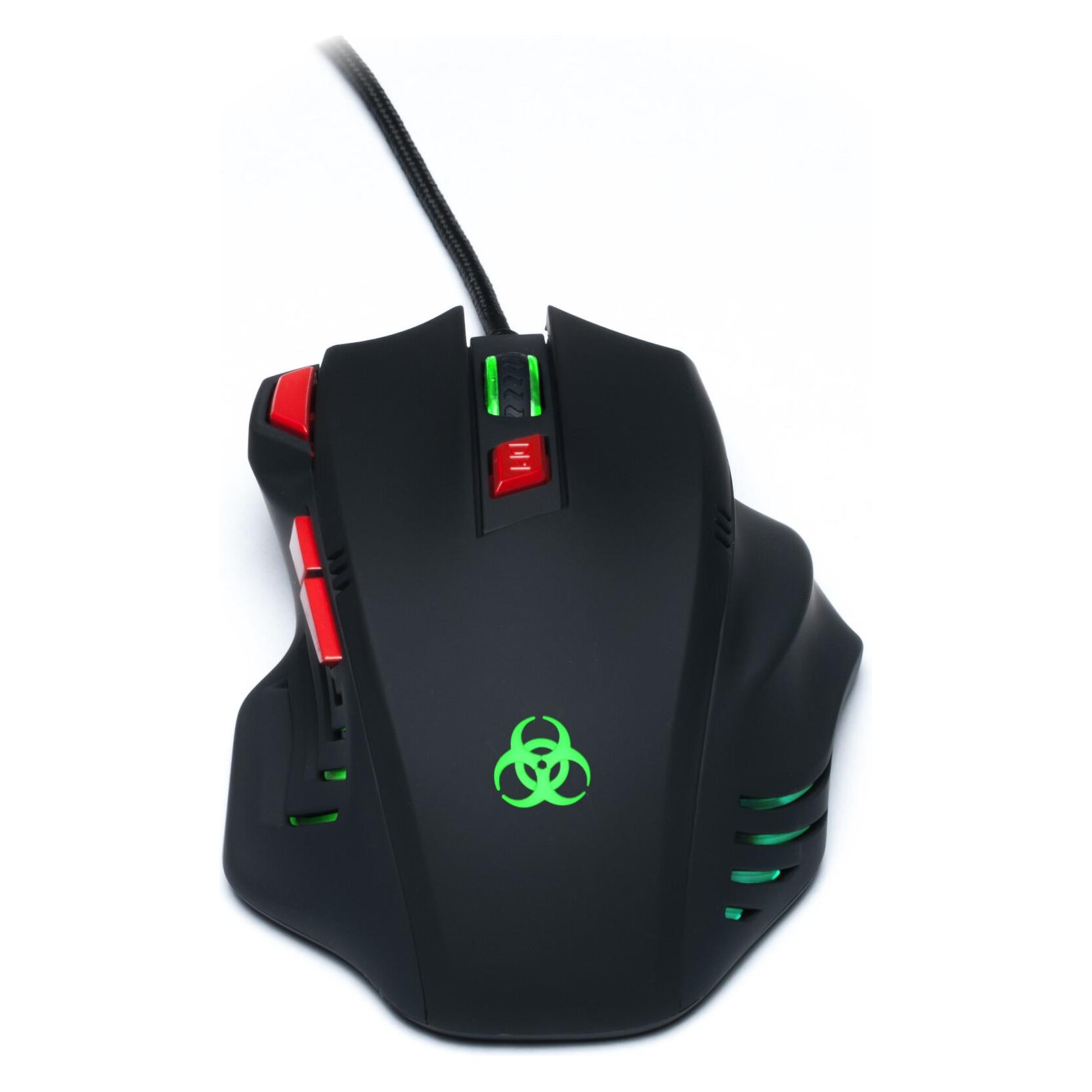 Connect IT BIOHAZARD schwarz / Optische Gaming-Maus / 3200DPI / 7 Tasten / USB / 1,8 m (Kabelgebunden) (CI-191)