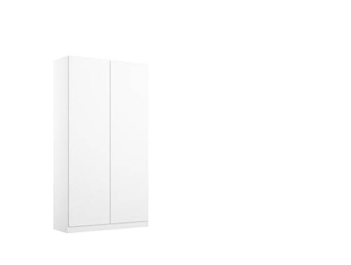 Rauch Möbel NIDDA, Kleiderschrank, Farbe Weiß, Breite 91 cm Schrank, Kinderkleiderschrank, 2-türig, Push-to-open, für Schlafzimmer, Babyzimmer, Garderobe