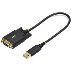 StarTech Adap USB to Null Modem Serial Cable 30cm (0.30 m), Schnittstellenkabel