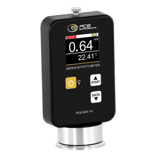PCE Instruments Wasseraktivitäts-Messgerät PCE-WAT 10 |0 aw ... +1 aw |Datenlogger |Temperatur |Aw Wert |LCD Display