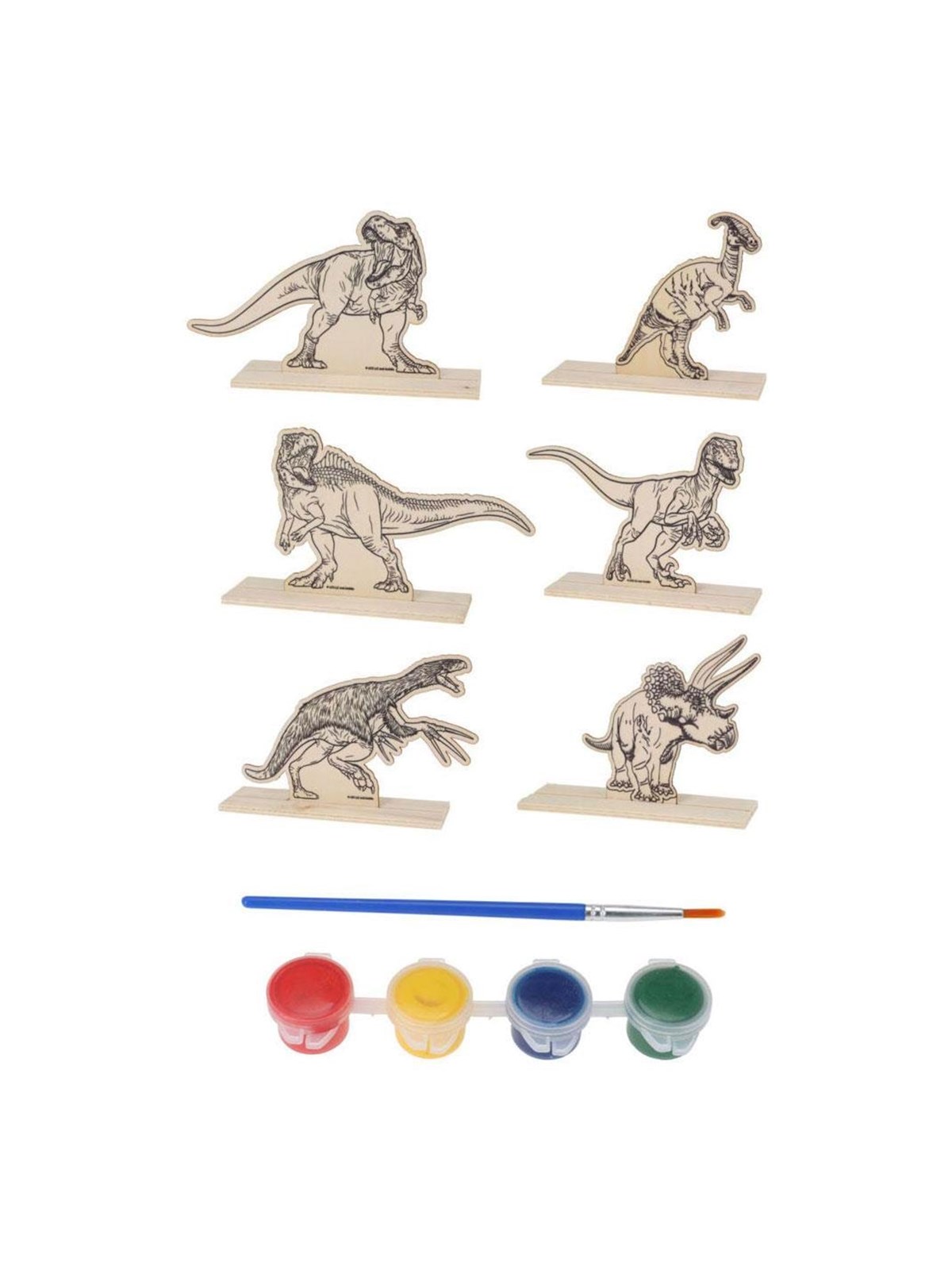 Artist & Co Dino Paint Set Wood 6 pcs.