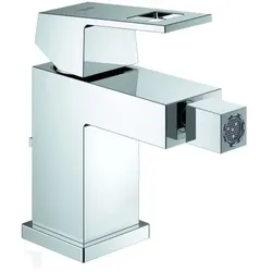 Grohe Eurocube Bidetarmatur 23138000 mit Ablaufgarnitur, chrom