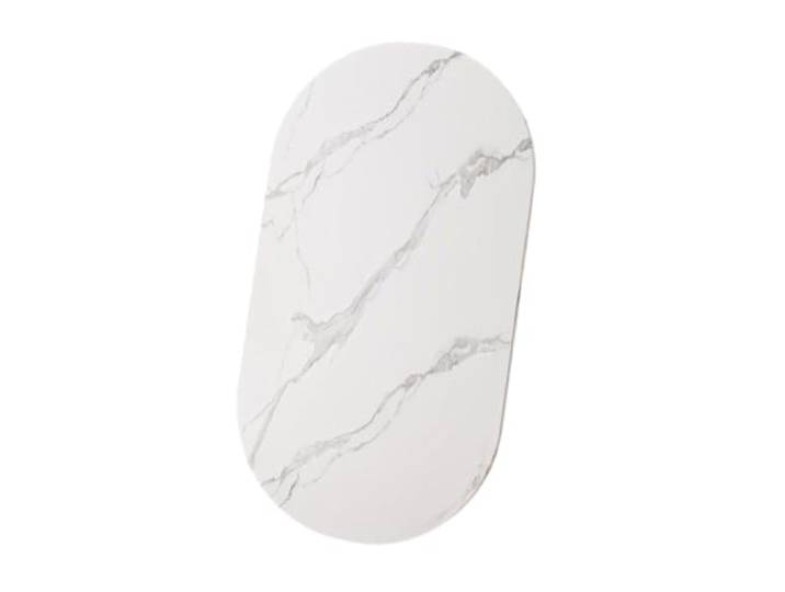 OIFJROIW Ovale Tischplatte,Lange,Dicke Tischplatte,DIY-Esstisch Arbeitsplatten, einteilige, DIY(D,60x40cm)