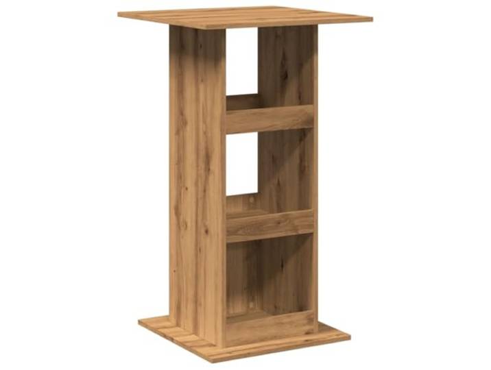 HKLGBVCR Bartisch aus Holz mit Ablage aus Eiche