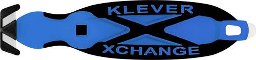 KLEVER KCJ-XC-20B XChange 20 Sicherheitsmesser Blau-Schwarz, 10St.
