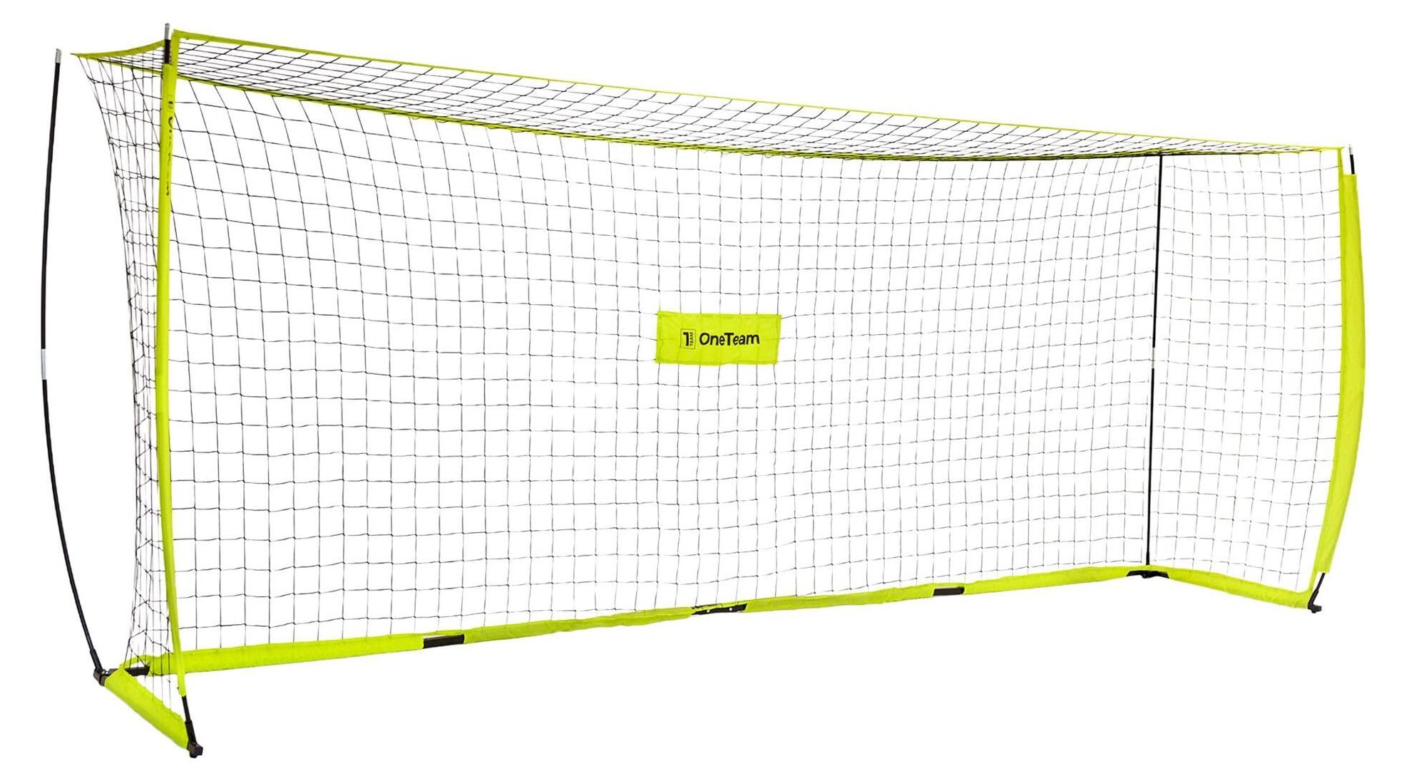 Faltbares Fußballtor - 500 x 200 cm - Aluminiumrahmen - Stahlgestell - Netz aus Polyester