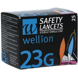 Wellion Safetylancets 23 G Sicherheitsei 25 St