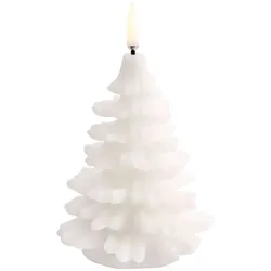 Uyuni LED Kerze Weihnachtsbaum 10x15cm nordic white