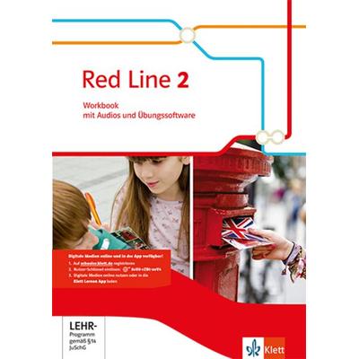 Red Line 2. Workbook mit Audios und Übungssoftware Klasse 6, Set von , Klett Schulbuchverlag, 978-3-12-547782-7