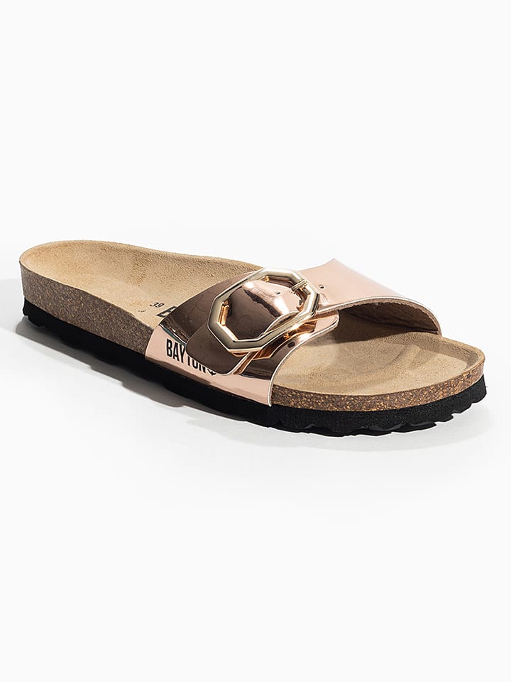 BACKSUN Pantoletten "Zephyr" in Gold - 39