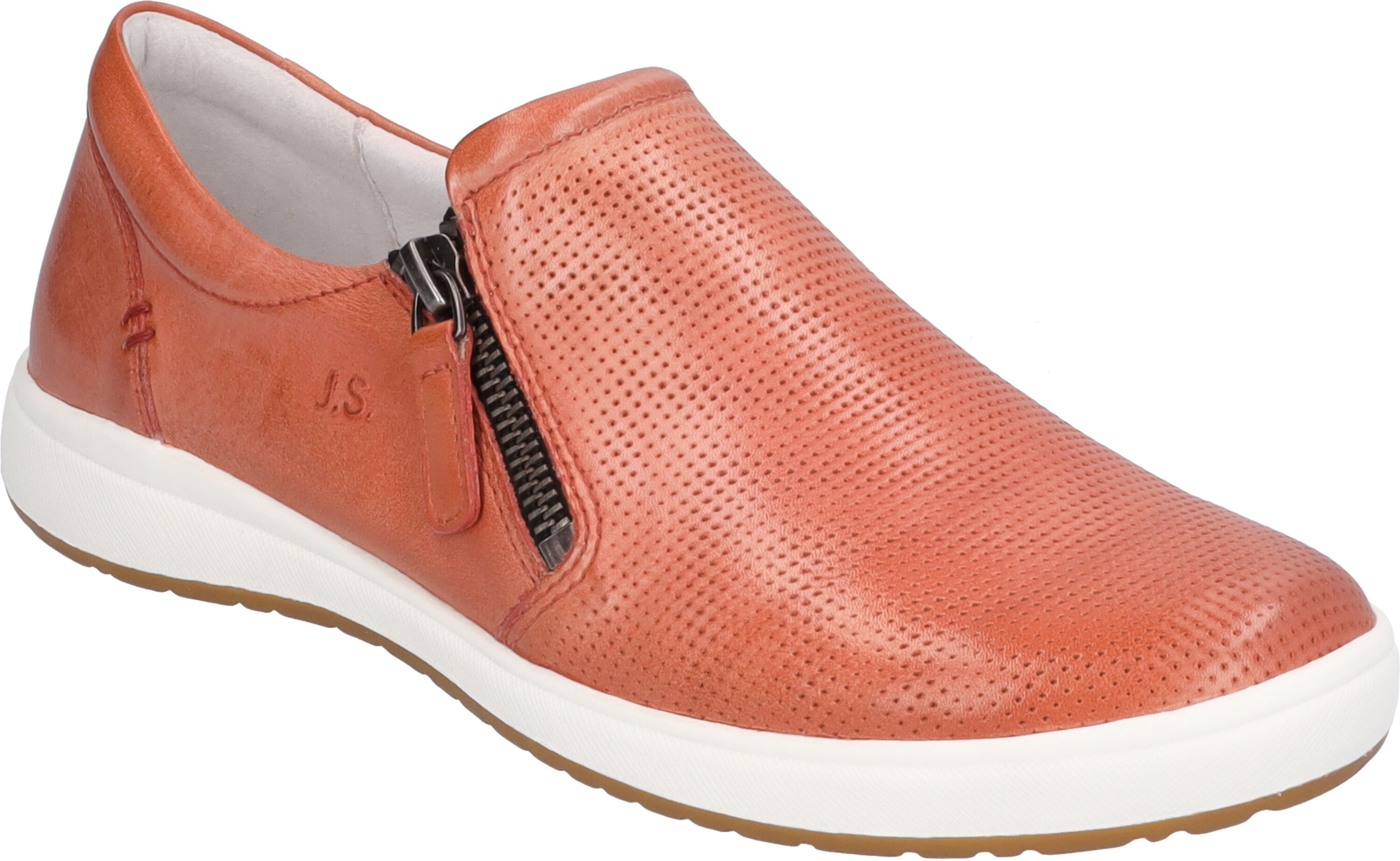 Slipper JOSEF SEIBEL "Caren 22, lachs", Damen, Gr. 41, orange (lachs), Obermaterial: 100% Rindsleder Leather cow., Schuhe Slipper