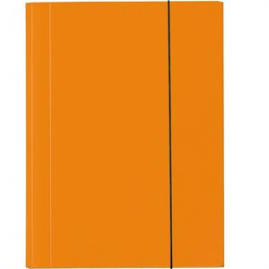 Veloflex Zeichenmappe Velocolor 4442330 orange, A4, Karton, 3 Einschlagklappen, Gummizug