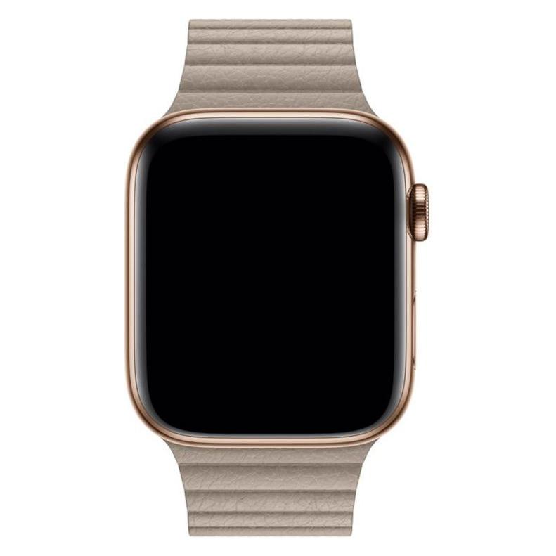 Devia Elegant Leather Loop(44mm) for Apple Watch stone (44 mm, Kunstleder) (102010475021)