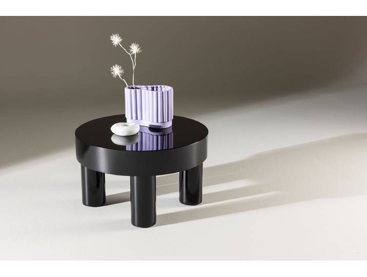 Couchtisch-Beistelltisch Maron - in glänzendem Schwarz - Schwarz - Luxusbetten24