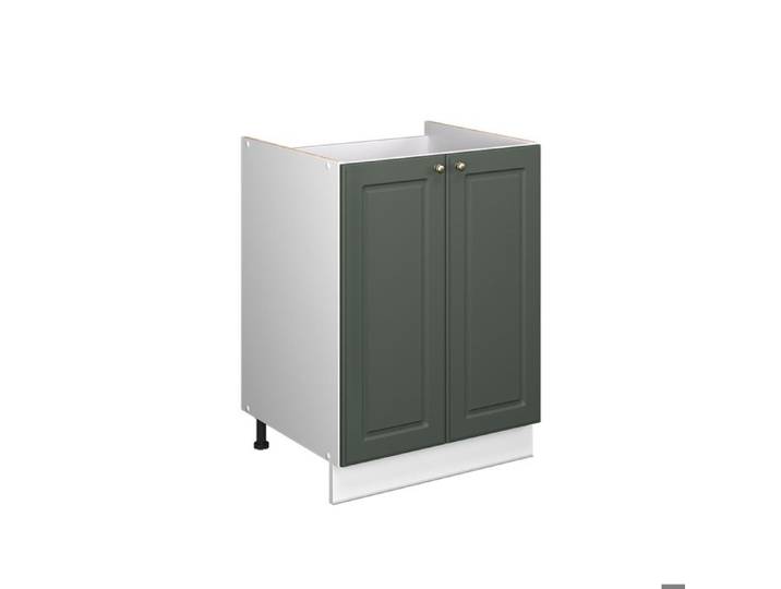 Meuble bas sous-évier Fame-Line 60cm Vert Or Campagne/Blanc Vicco 65093