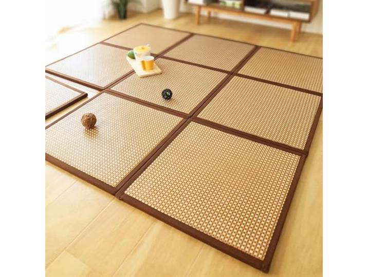 Traditionelle japanische Tatami-Matte, Tatami, faltbar, Rattan, traditionelle Tatami-Matte, rutschfeste Teppichunterlage, bequeme Schlaf-/Ruhematte for Wohnzimmer, Spielzimmer, Schlafzimmer(B,180x240c