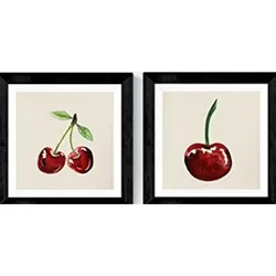POSTER Set Mit 2 Obst Kinderdeko 20X20cm Rahmenlos