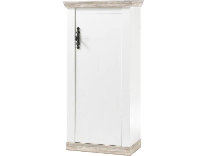 Kommode HOME AFFAIRE Florenz , weiss (pinie weiß, oslo pinie dekor), B:71cm H:146cm T:37cm, Sideboards, Kommode, im romantischen Landhaus-Look, Breite 71 cm