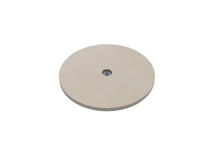 Pizzastein OUTDOORCHEF Ø 32 cm, Rund , beige, B:32cm H:1,5cm Ø:32cm, Cordierit, Backbleche, Pizzastein